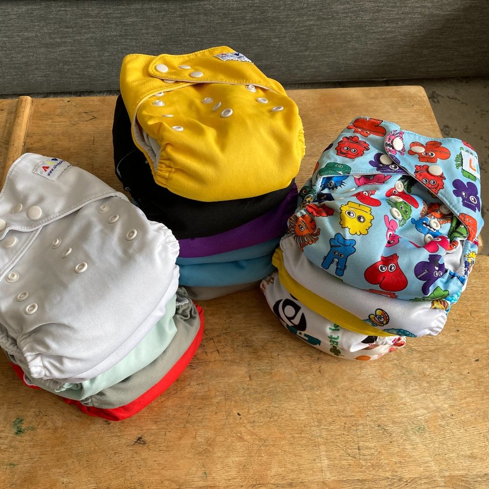 15 Pocket Diapers Alvababy & LBB with inserts unisex